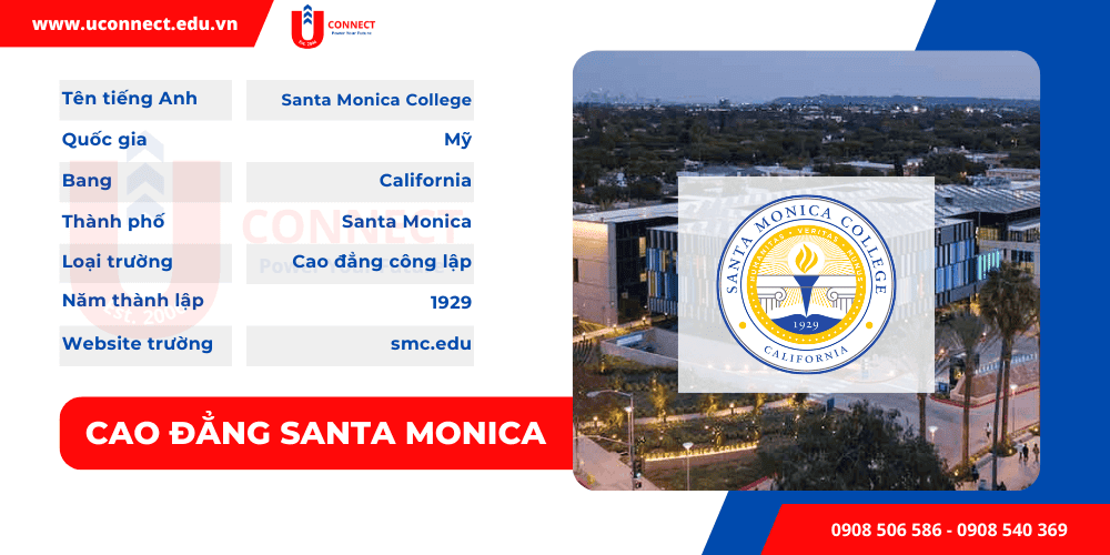 Cao đẳng SANTA MONICA, bang California - Mỹ